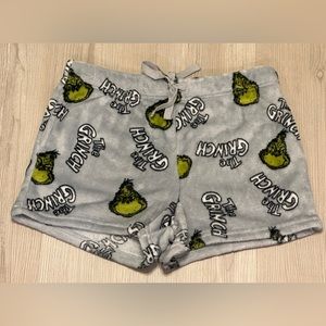 The Grinch Grey Fleece Small (S) Shorts